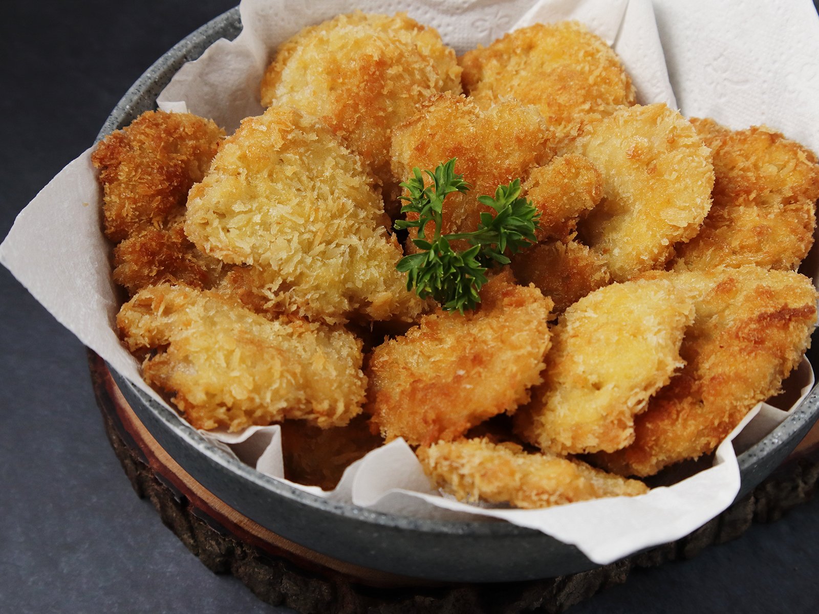 Frittierte Austernpilze - Rezept