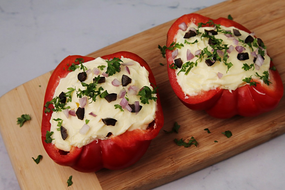 Paprika mit Mascarponefüllung