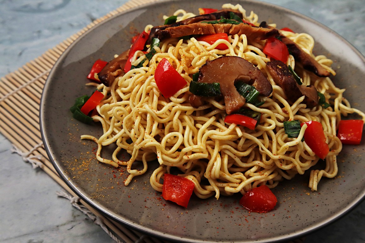 Asiatische Nudelpfanne