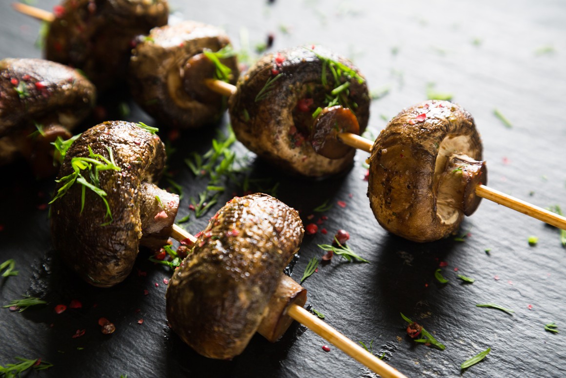 Champignonspieße vom Grill