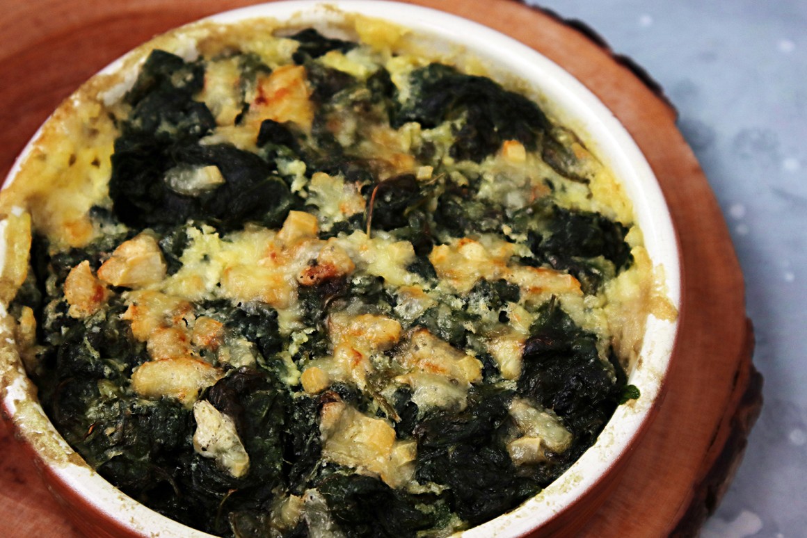 Überbackener Spinat Rezept