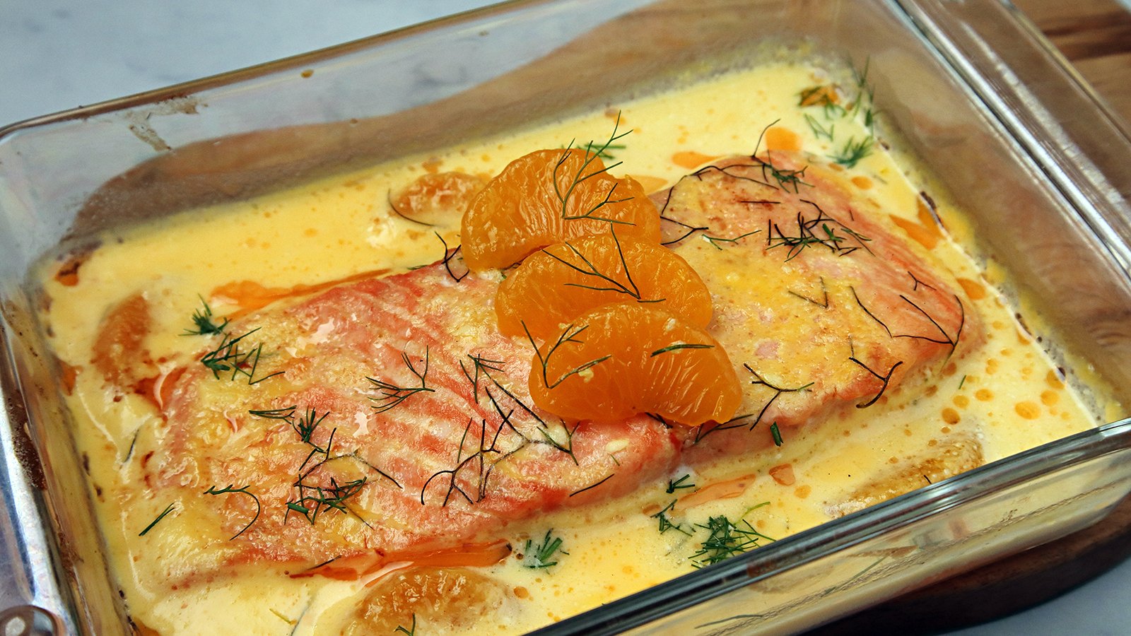 Lachs in Orangensoße - Rezept