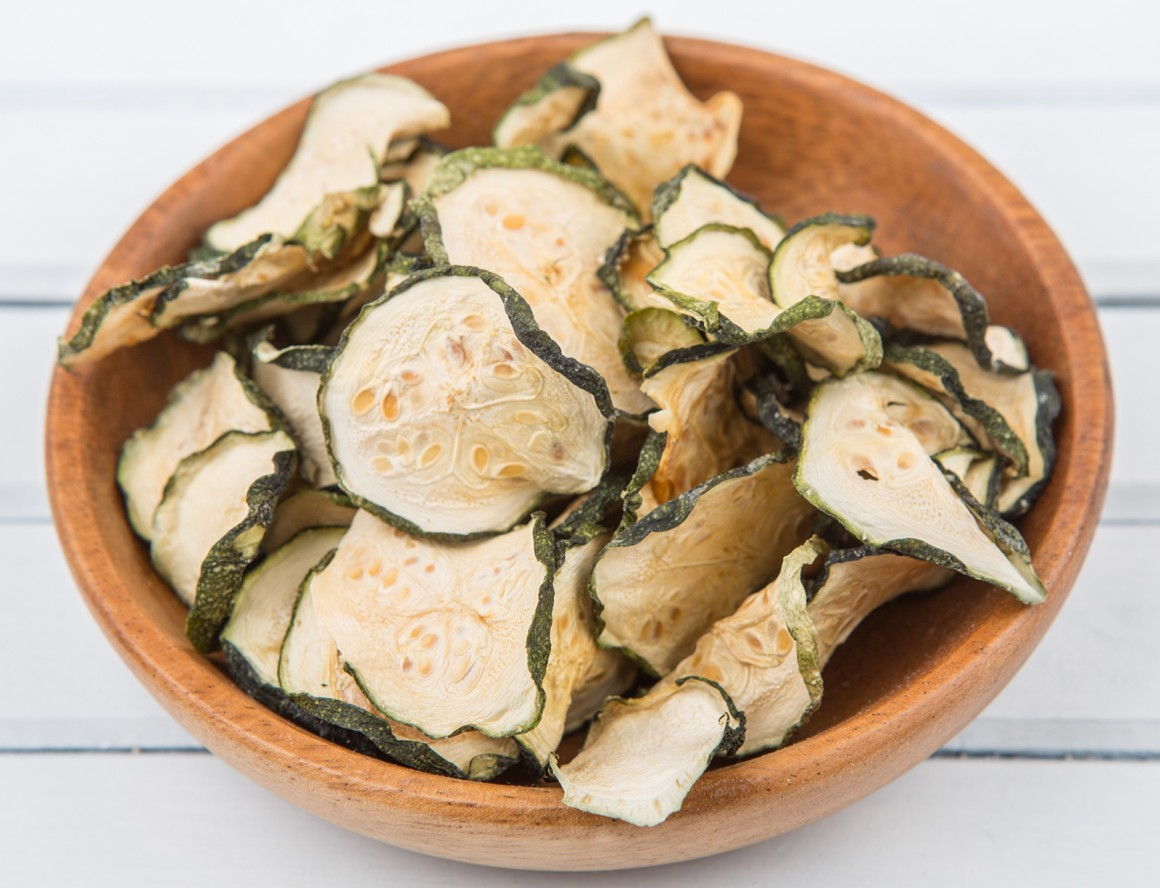 Rohkost Zucchini-Chips