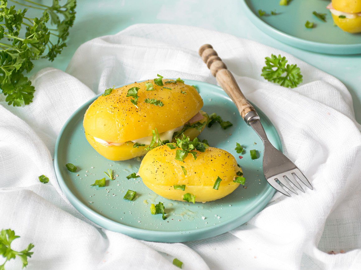 Käsekartoffeln aus dem Ofen