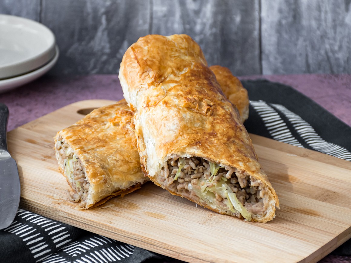 Wirsingstrudel mit Hackfleisch