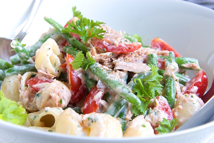 Nudelsalat mit Thunfischsauce