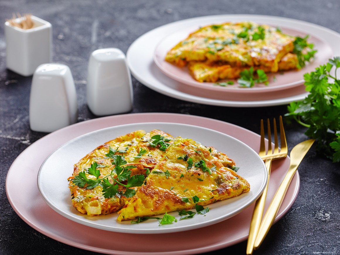 Eierfladen mit Gemüse