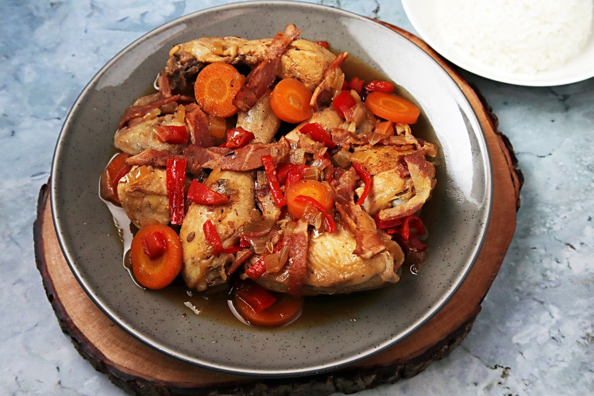 Huhn mit Cognacsauce