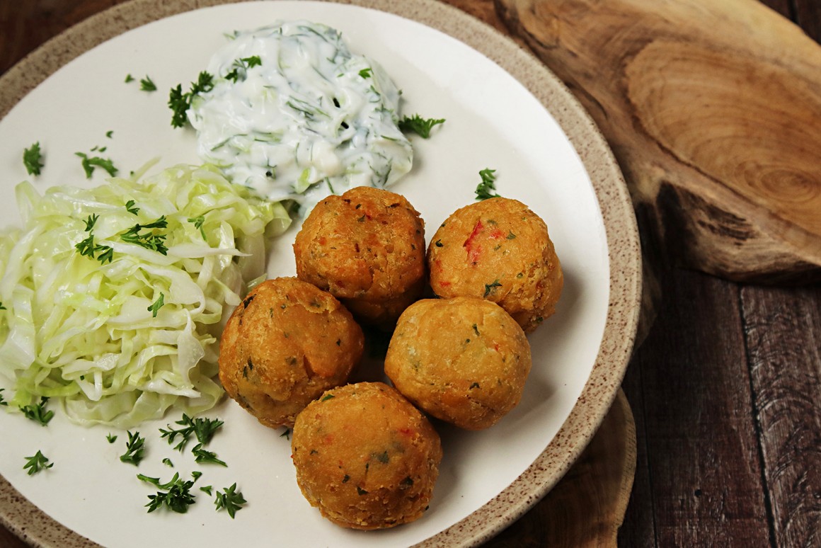 Falafel mit Kohl