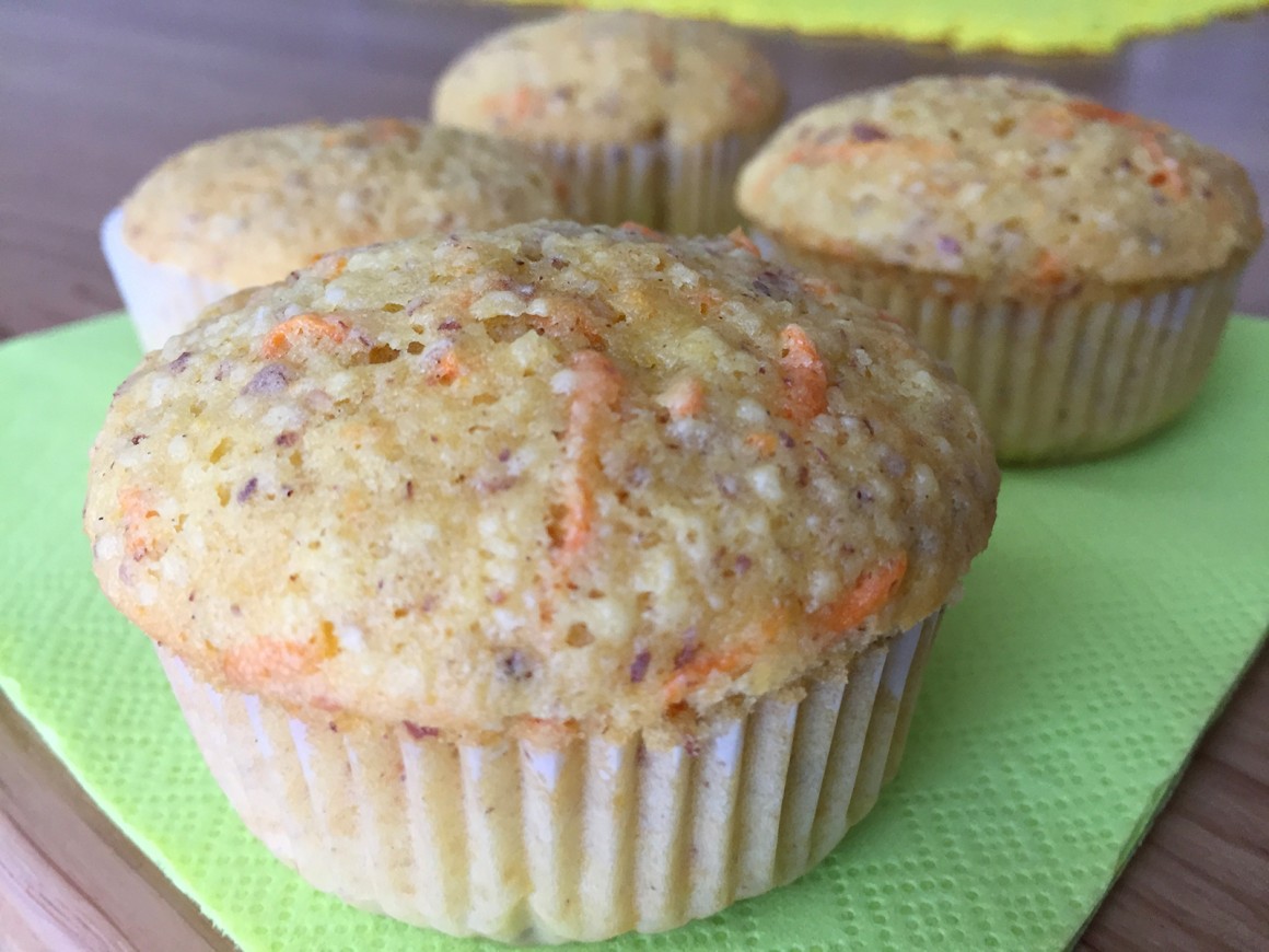 Möhrenmuffins mit Mandeln - Rezept