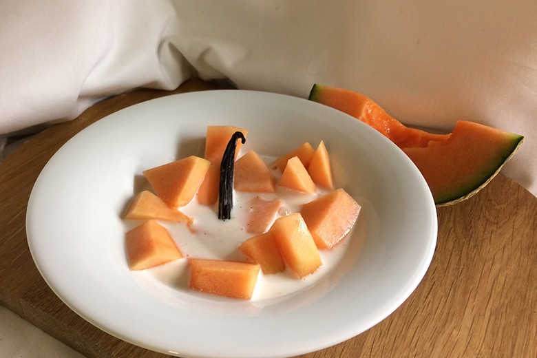 Melone in Kokosmilch