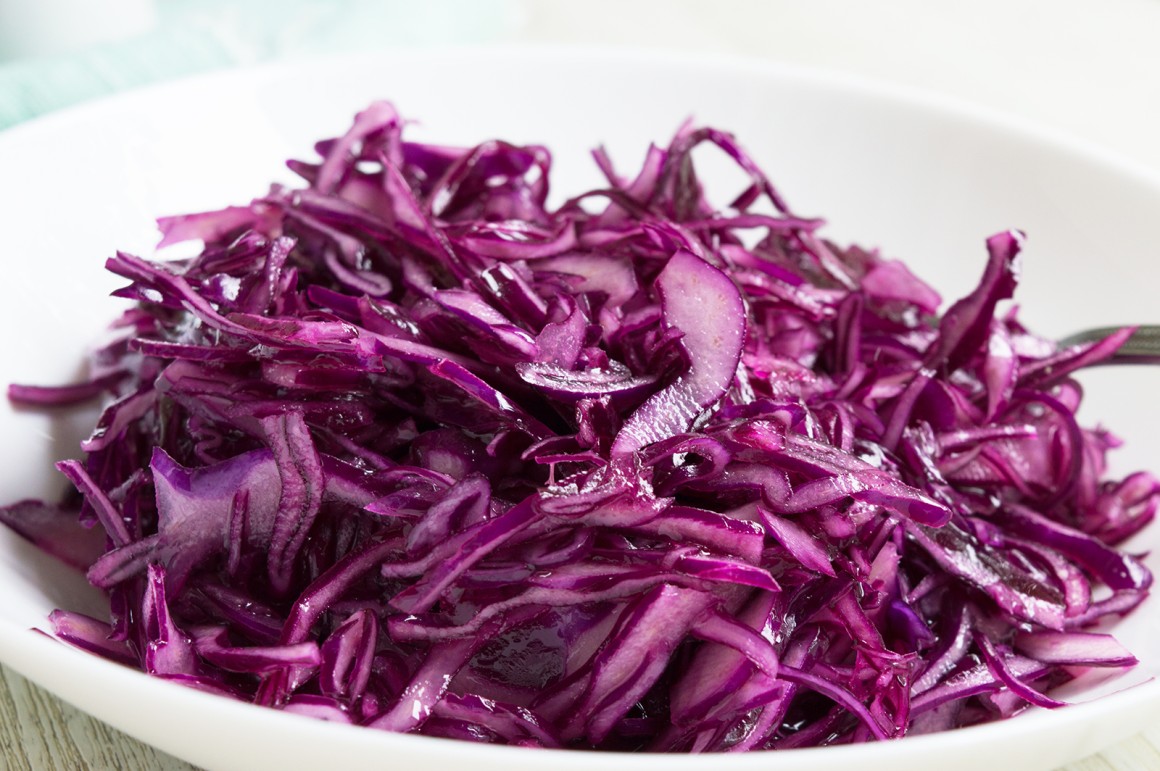 Einfacher Rotkrautsalat