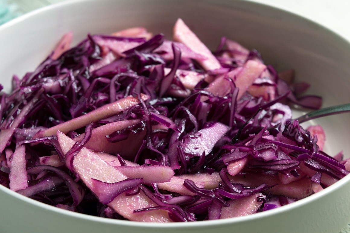 Rotkrautsalat mit Apfel