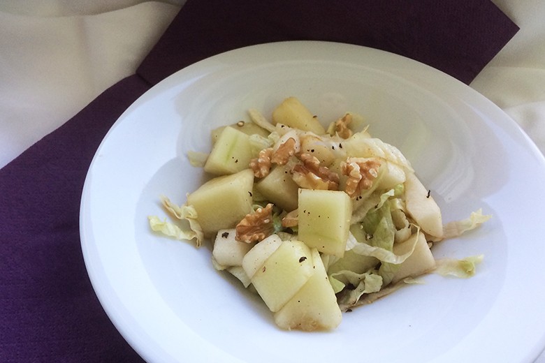 Birnensalat mit Melone