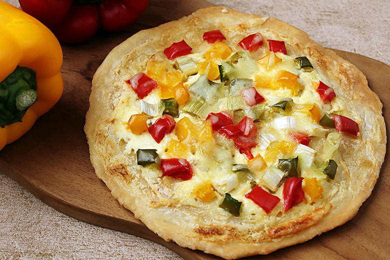 Flammkuchen mit Paprika