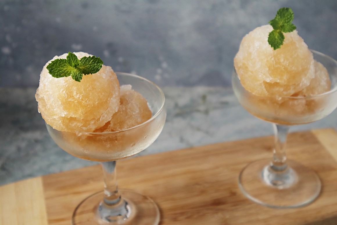 Minzsorbet