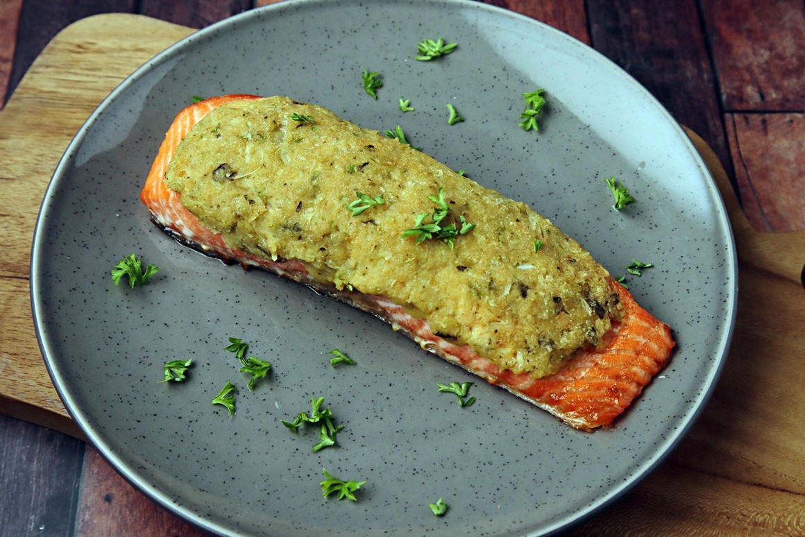Lachs mit Falafel-Kruste