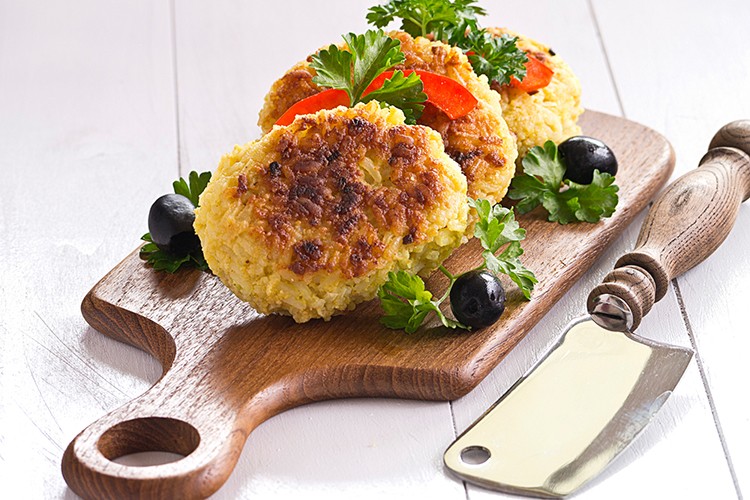Reis-Käse-Puffer