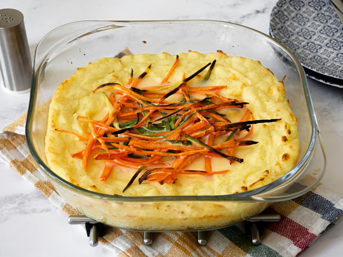 Kartoffelauflauf gespritzt