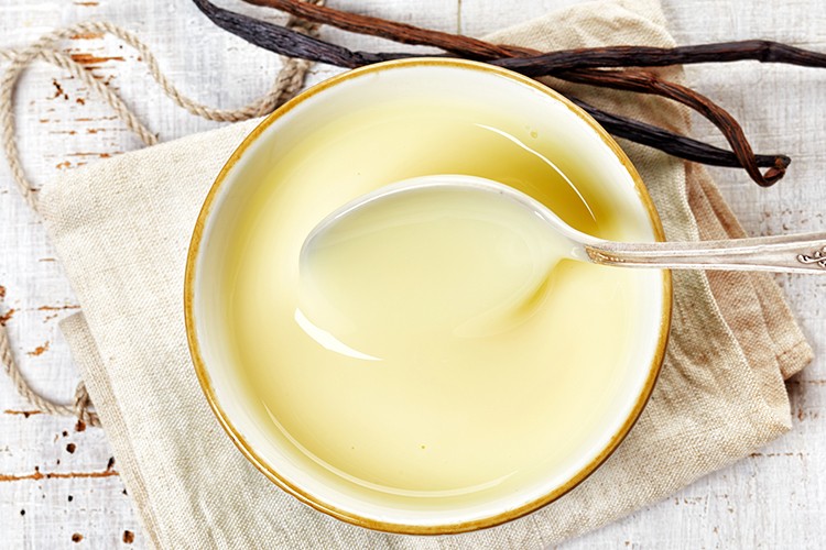 Selbstgemachte Vanillesauce