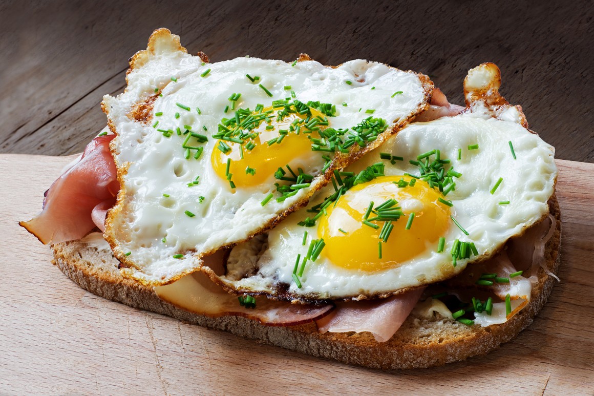 Strammer Max mit rohem Schinken - Rezept