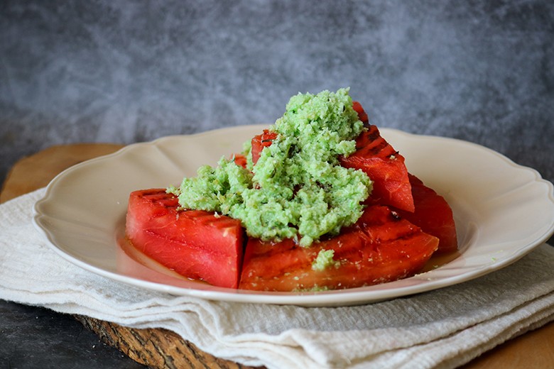 Gegrillte Wassermelone