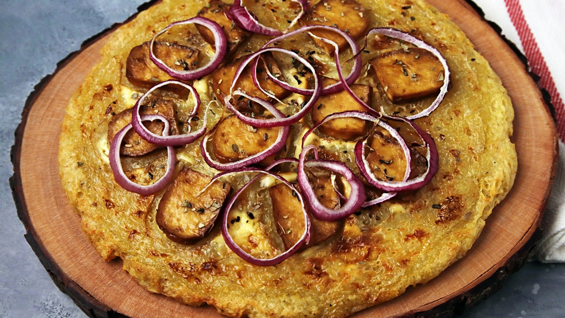 Vegane Kartoffelpizza
