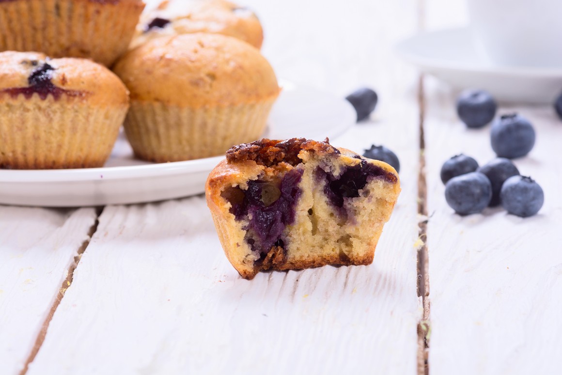 Vegane Blaubeermuffins