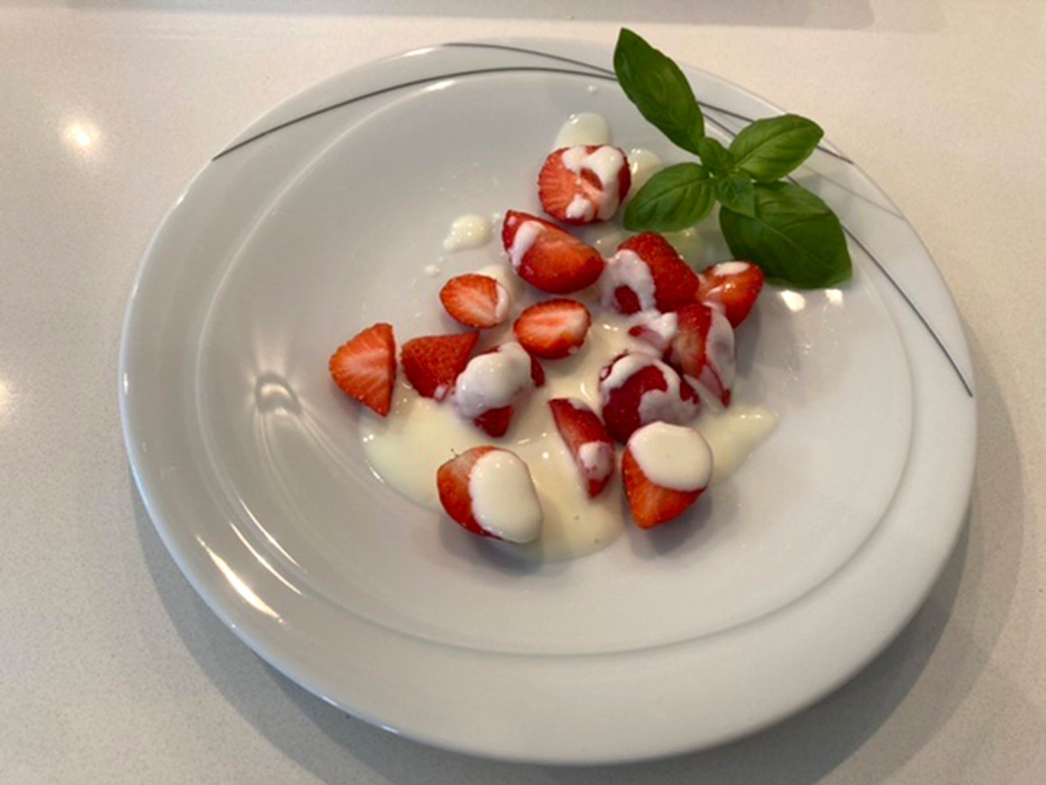 Einfacher Erdbeersalat