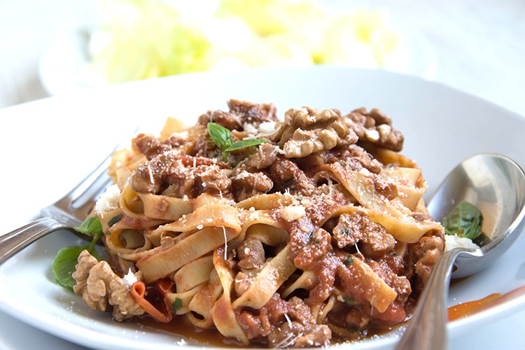 Tagliatelle mit Walnüssen