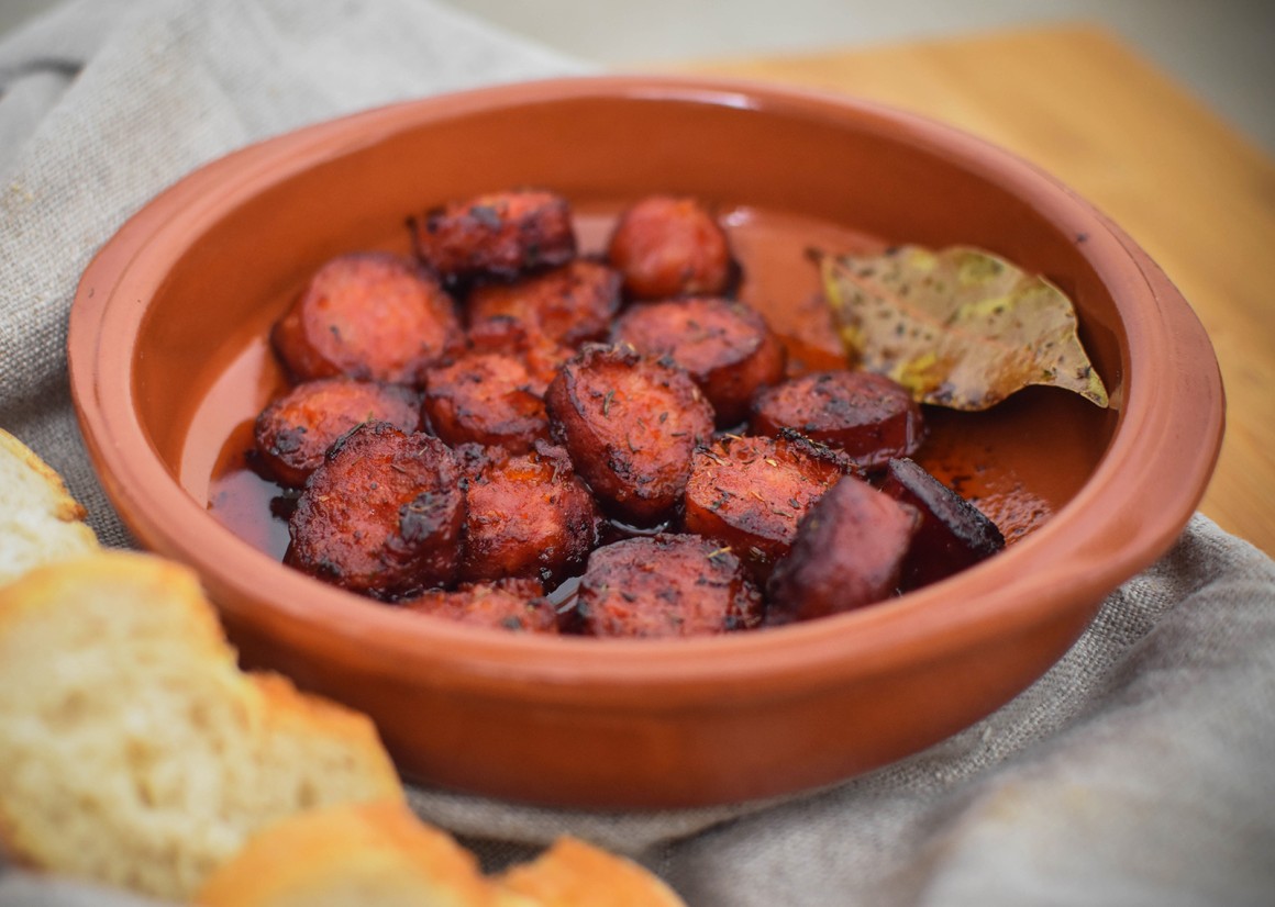 Flambierte Chorizo