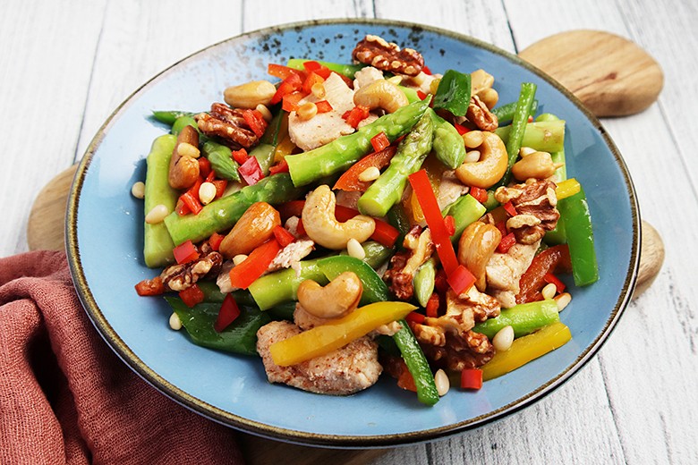 Gemüse-Hähnchen-Pfanne