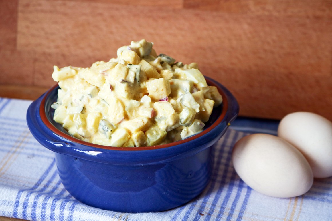 Eiersalat mit Apfel - Rezept