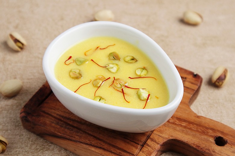 Pistazien-Creme mit Safran