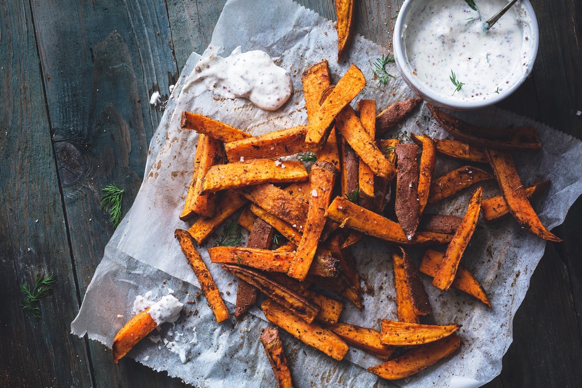 Süßkartoffel Pommes