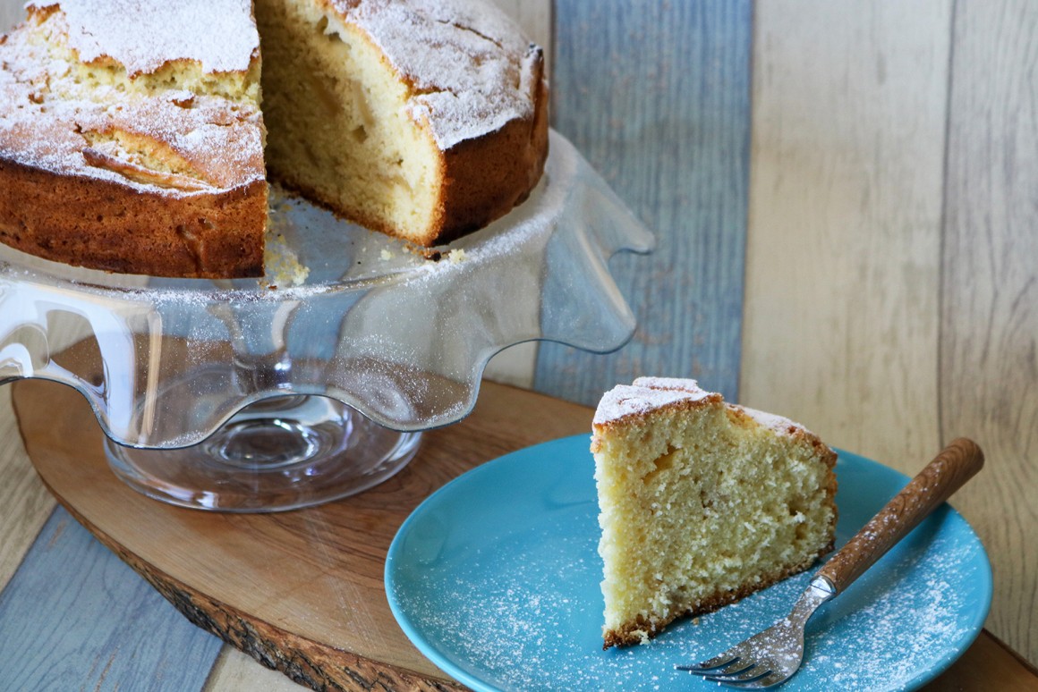 Selterskuchen mit Äpfeln - Rezept