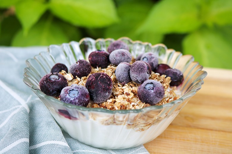 Knuspriges Erdnussbuttermüsli