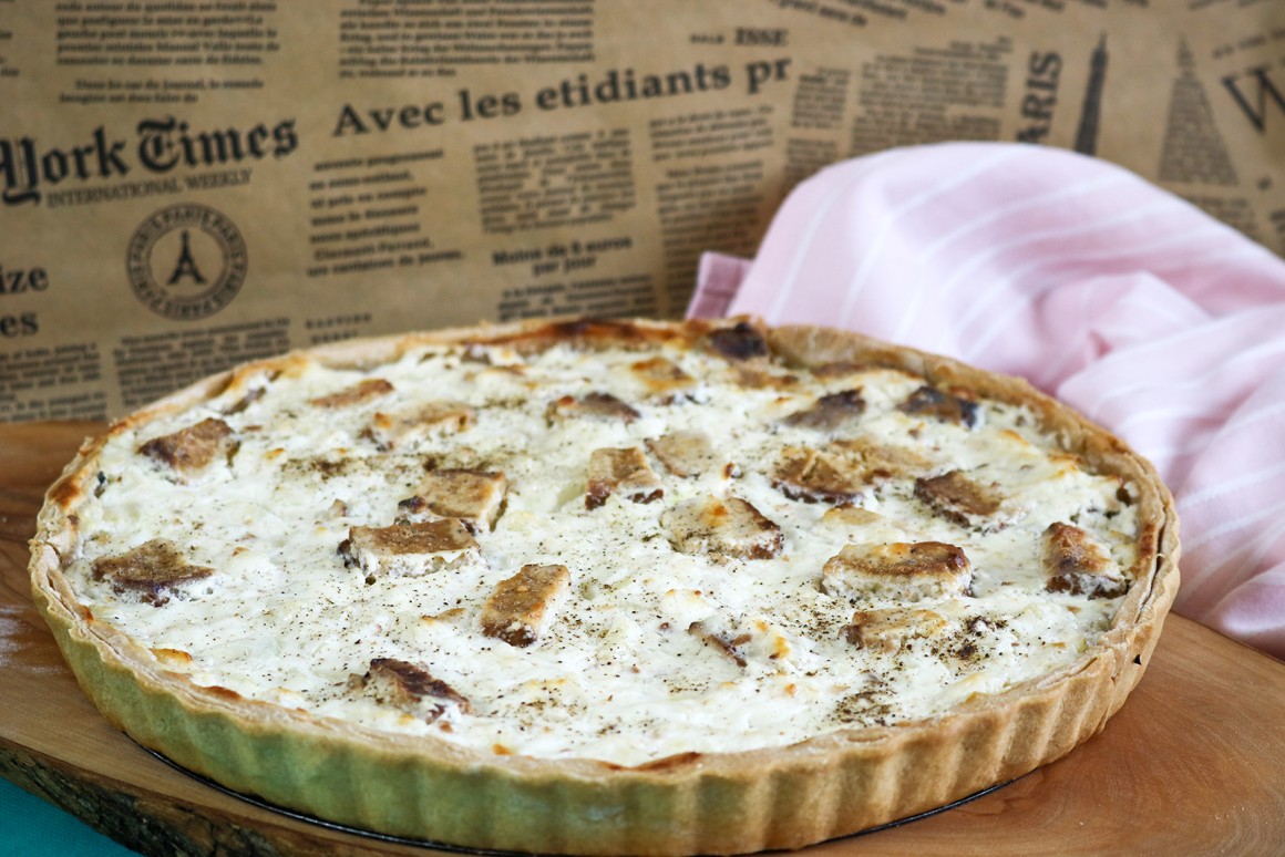 veganer Zwiebelkuchen