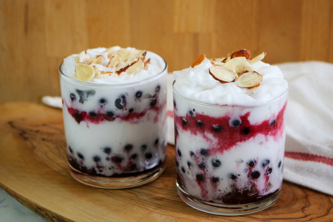 Mascarpone-Blaubeertrifle - Rezept