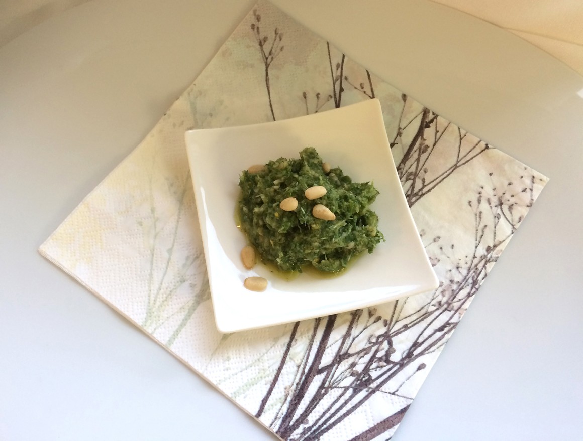 Pesto mit Brunnenkresse