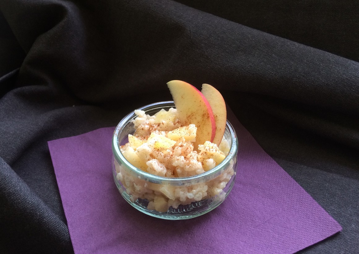 Milchreis mit Apfel