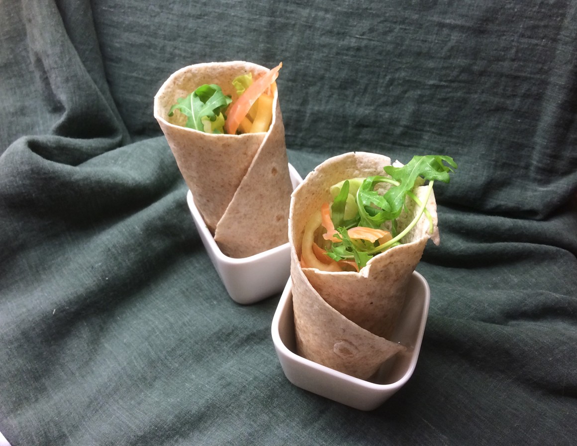 Wraps mit Lachs