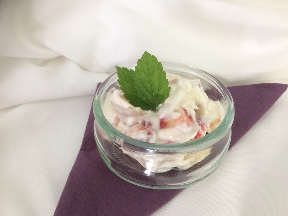 Erdbeer-Pfirsich-Salat