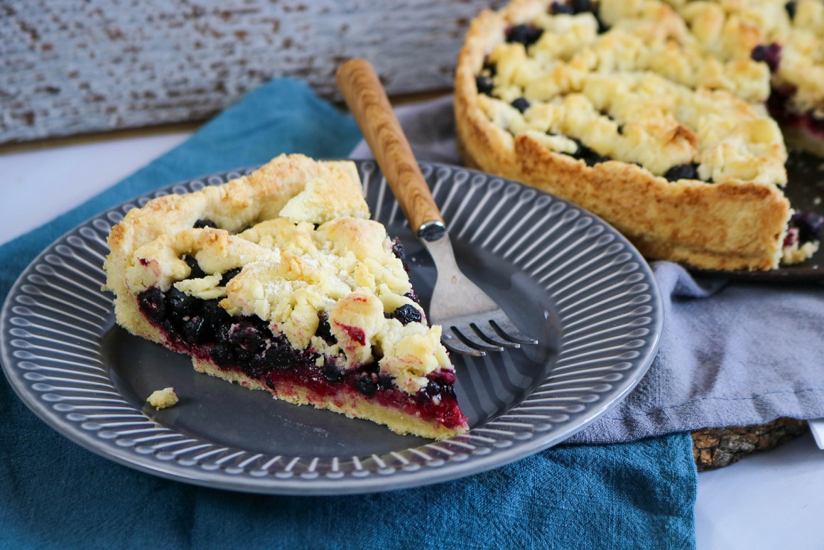 Heidelbeerkuchen mit Streusel