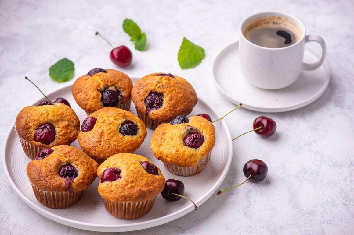 Sauerkirsch-Muffins