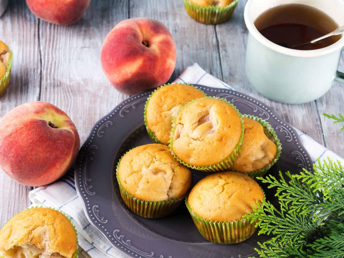 Pfirsich-Muffins - Rezept