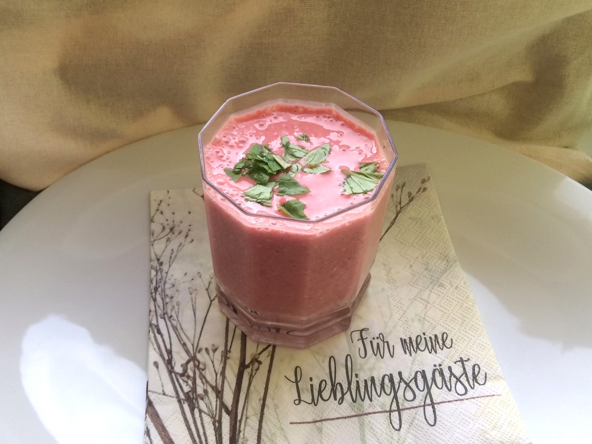 Erdbeer-Trinkmüsli