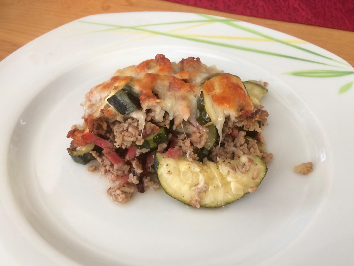 Hackfleisch-Zucchini-Auflauf