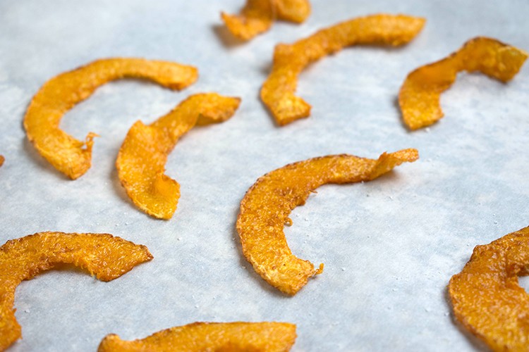 Pikante Kürbischips