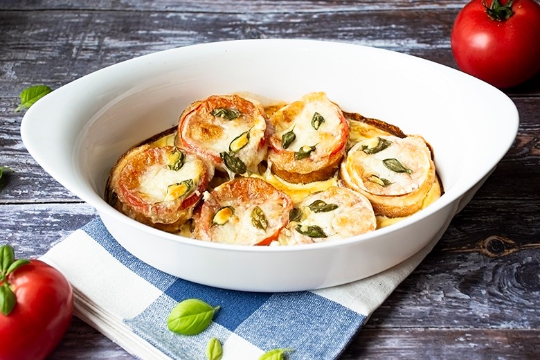 Tomaten-Brot-Auflauf